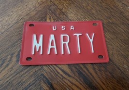 Vintage Personalized Marty USA Mini Bicycle Name Vanity License Plate Sign - £6.86 GBP