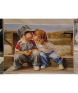Donald Zolan First Kiss Greeting Card 1991 Artist Signature - $12.25