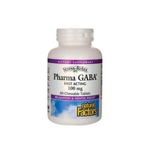 Natural Factors Stress-Relax Pharma GABA, 60 Chewable Tablets - £18.45 GBP