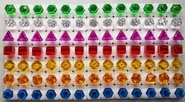 Bejeweled Gems Replacement Pieces Plastic 12 Pieces +  1 Power Gem Choose Color - £7.98 GBP