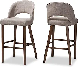 Baxton Studio Bar Stools One Size Light Grey - $367.99