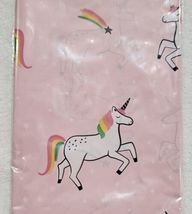 Pink Unicorn Party Table Cover Plastic 52" X 84" or Photo Back Drop Party New image 2