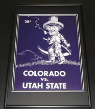 Vintage Colorado vs Utah State Football Framed 10x14 Poster Official Repro - £39.65 GBP