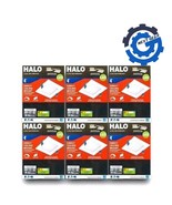 New Eaton Case of 6 Halo 4&quot; White Integrated Recessed Square LED Light F... - $37.36