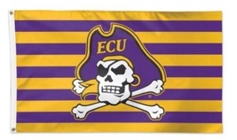East Carolina Pirates America Flag 3X5ft Banner USA Polyester  - $15.99