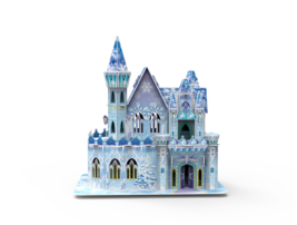 Build Your Own Mini Ice Castle Frozen Dollhouse Fun Assembly Kids Crafts Gift UK - £12.97 GBP