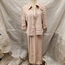 Pursuits, ltd. Women&#39;s Pink Skirt &amp; Matching Set Sz Jacket 8P Barbie Elegant - £38.94 GBP