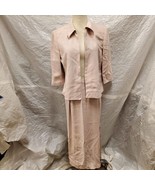 Pursuits, ltd. Women&#39;s Pink Skirt &amp; Matching Set Sz Jacket 8P Barbie Ele... - £38.91 GBP
