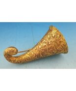 Gilt Bronze Tussie Mussie Posey Posy Holder with Chased Leaves (#J1299) - $15,729.26 MXN