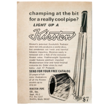 1966 Kirsten Pipes Advertisement Vintage Tobacco Smoking Supply DWF28 - $369.57 MXN