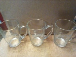 Lot of 3 Baileys Mugs with Handles Baileys Irish Cream Bar Glass - $15.67