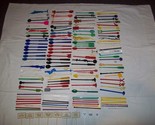 Vintage Lot of about 140 Plastic SWIZZLE STICKS COCKTAIL STIRRERS spoons... - $11.87