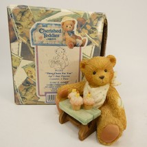 Cherished Teddies  &quot;Three Cheers For You&quot; 911313  Age 3 bear figurine  FMJ9# - £3.96 GBP