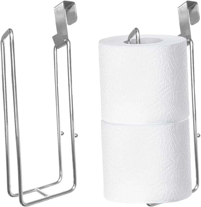 Toilet Paper Holder With Storage Extra 4 Roll Tissue, Over The Tank Toil... - $30.94