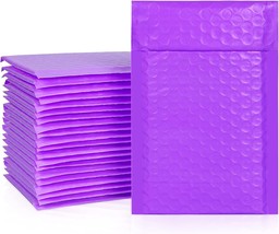 50 Pack Bubble Mailers 6x10 Inch Purple 50 Pack Poly Padded Envelopes 50 pcs - £17.29 GBP