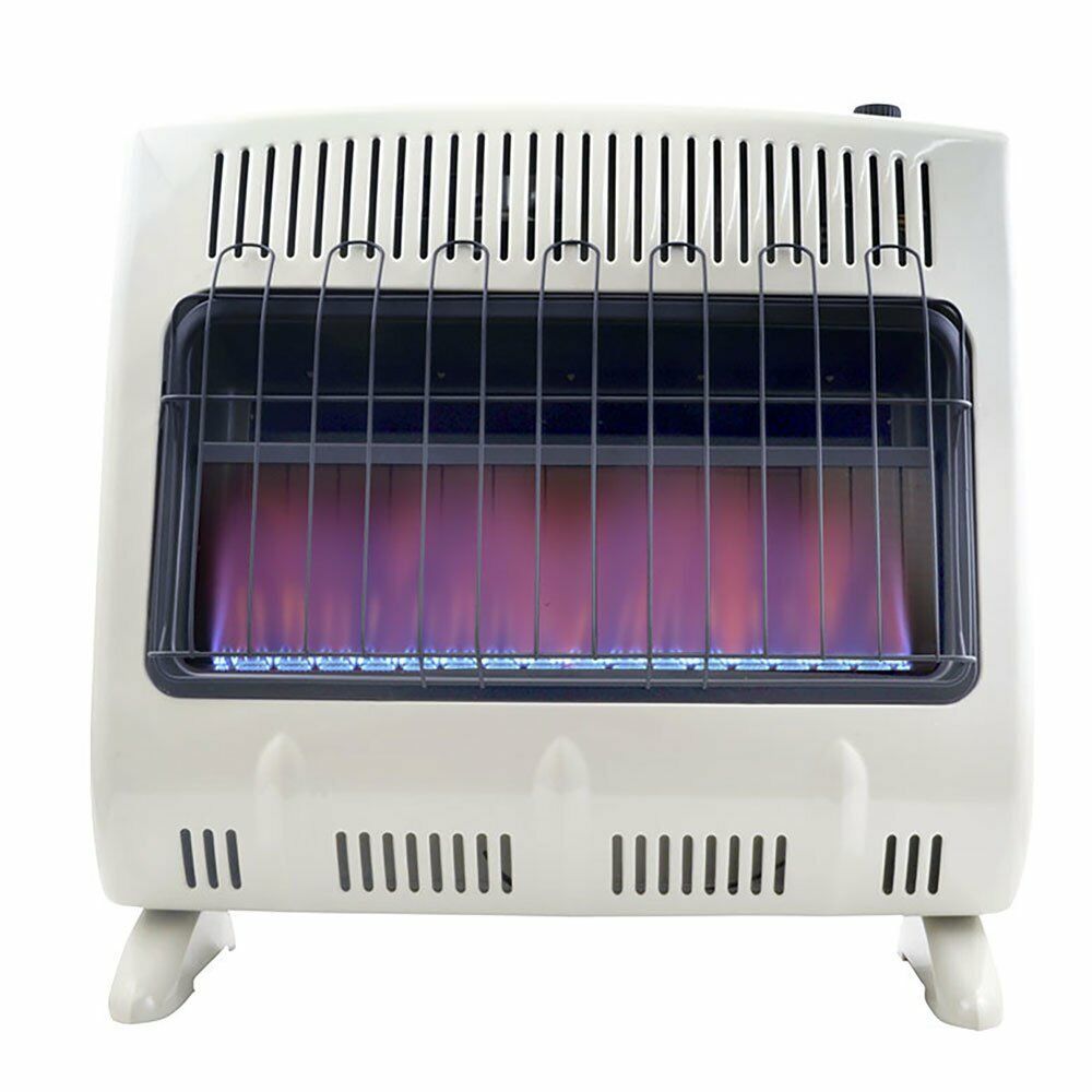 Mr Heater 30000 Btu Vent Free Blue Flame Propane Gas Wall Or Floor Indoor Heater - $296.39
