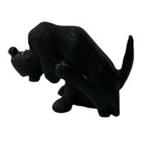 Mini Black Resin Hound Dog Figurine - £6.01 GBP