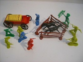 Cowboy and Indians Figures with Wagon Play Set - £11.62 GBP
