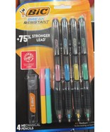 BIC Break Resistant Mechanical Pencils w/Erasers 4-pack No. 2 Medium Poi... - $319.70 MXN