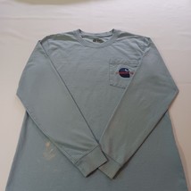 Carhartt TK5883-M Relaxed Fit Heavyweight Men's Blue Long Sleeve T-Shirt Size M image 12