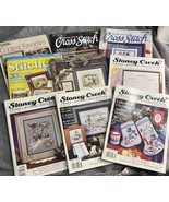 9 VTG Cross Stitch Magazines Stoney Creek Nordic Needle Stitcher’s World... - $366.27 MXN