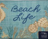 Printed Kitchen Accent Rug (17&quot;x28&quot;) SEALIFE,SEAHORSE &amp; SEA SHELLS,BEACH... - $18.80