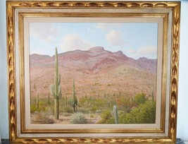 Porfirio Salinas (1910–1973) Big Bend Texas/Mexico Landscape Oil on Canvas - $26,497.35