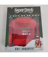 Snoop Dogg Knit Ornament Christmas Sweater Happy Holi-Daze Fits S On The... - $11.87