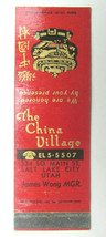 China Village Restaurant  Salt Lake City, Utah 20 Strike Matchbook Cover Chinese - £1.57 GBP