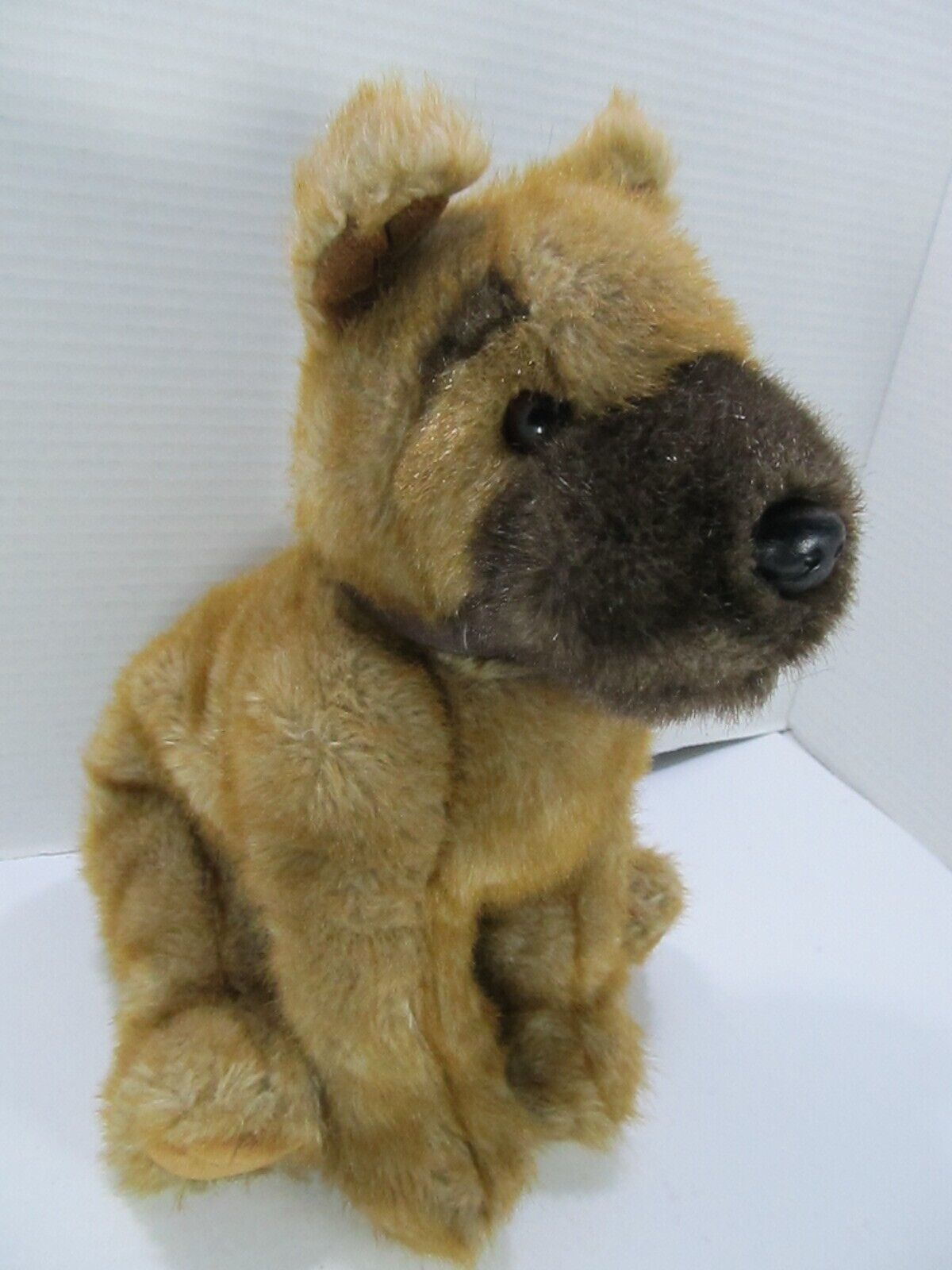TY German Shepherd Plush Dog Puppy Sheriff 2001 Retired Classic Stuffed Brown - $16.83