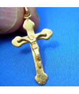 Antique Solid Gold Cross Pendant Rare Find Unique Charm Roman Artifact - £2,863.11 GBP