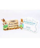 Beatrix Potter Collectibles Porcelain Sign Display Peter Rabbit Schmid L... - $629.08 MXN