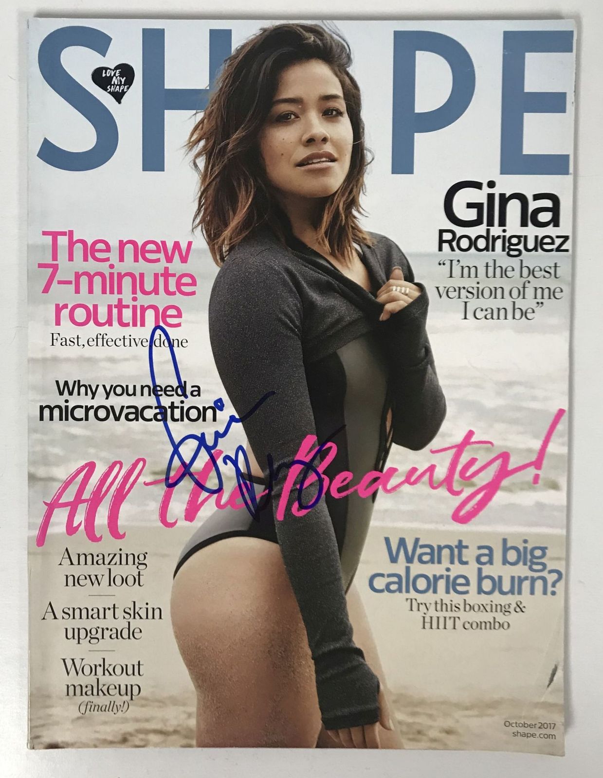 Gina Rodriguez Signed Autographed Complete &quot;Shape&quot; Magazine - $34.99