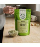 Organic Lemon Grass Leaves Herbal Tea, 100% Pure &amp; Natural Loose Leaf (C... - $350.61 MXN