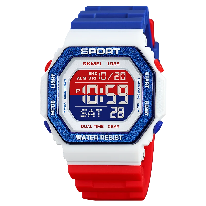 Fashon Back Light Digital Sport Watches Mens Military Countdown Chrono W... - £18.89 GBP