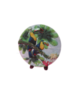 Toucan Birds Decorative Wall Hanging Plate Resin Ceramic 3D 10&quot; In Diameter - £15.59 GBP