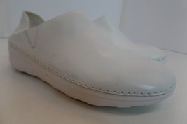 Fit Flop White Leather Slip On Superloafer Comfort Shoe Syle # E69-194 Size 9 - £39.76 GBP