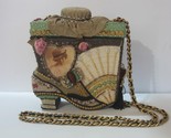 RARE Mary Frances Victorian Shoe Boot Beaded Purse Handbag - $168.29