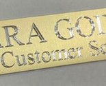 Designer Engraved 8x2 Custom Name Plate Office Wall Door Desk Gold Metal... - $17.95