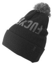 Official Crown of Laurel Black Gray EFFERS Fu$kers Pom Beanie Winter Hat NW - £11.95 GBP