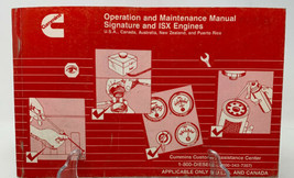 Operation And Maintenance Manual Signature And ISX Engines Bulletin 3666... - $31.30