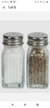 COOKING CONCEPTS 2x Dining Room Restaurant Glass Bottle Salt and Pepper Shakers - £9.54 GBP