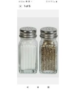 COOKING CONCEPTS 2x Dining Room Restaurant Glass Bottle Salt and Pepper ... - £9.38 GBP