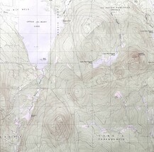 Map Ragged Mountain Maine 1988 Topographic Geo Survey 1:24000 27 x 22&quot; T... - $20.25