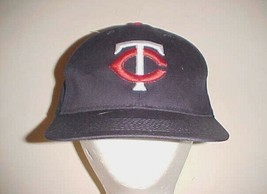 MINNESOTA TWINS Logo MLB AL Adult Unisex Navy Blue Red White Cap One Siz... - $8.51