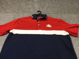 RLX Ralph Lauren Golf Polo Shirt USA Red White Blue Size Medium Ryder Cup 2020 - £23.49 GBP