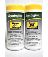 2x~Rem Oil Wipes~60 Count 7&quot;x 8&quot;~Gun~Remington~Lubricant~Cleaner~Firearm... - €30,16 EUR