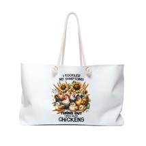 Personalised/Non-Personalised Weekender Bag, Chickens, Funny Quote, I Googled My - £39.08 GBP