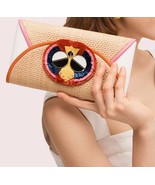 Kate Spade New York Bag Spademals Raffia Preeny Peacock Crossbody Clutch... - $199.02 CAD
