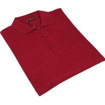 Mens PRINCELY Soft Merinos Wool Sweater Knits Lightweight Polo 1011-40 Cranberry image 3